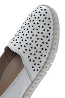 Kadın Beyaz Deri Comfort Loafer | Derimod Kadın Beyaz Deri Comfort Loafer | Derimod