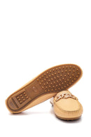 Kadın Bej Deri Loafer | Derimod Kadın Bej Deri Loafer | Derimod