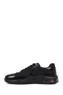 Men's Black Lace-Up Thick-Soled Leather Casual Sneaker | Derimod Men's Black Lace-Up Thick-Soled Leather Casual Sneaker | Derimod