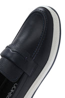 Erkek Lacivert Deri Loafer | Derimod Erkek Lacivert Deri Loafer | Derimod