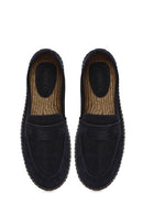 Erkek Lacivert Süet Deri Espadril | Derimod Erkek Lacivert Süet Deri Espadril | Derimod