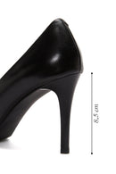 Kadın Siyah Yüksek Topuklu Deri Stiletto | Derimod Kadın Siyah Yüksek Topuklu Deri Stiletto | Derimod