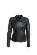 Carmina - X Women's Leather Jacket | Derimod Carmina - X Women's Leather Jacket | Derimod