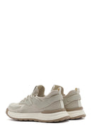 Erkek Bej Bağcıklı Kalın Tabanlı Sneaker | Derimod Erkek Bej Bağcıklı Kalın Tabanlı Sneaker | Derimod