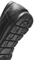 Women's Black Buckle Detailed Leather Comfort Loafer | Derimod Women's Black Buckle Detailed Leather Comfort Loafer | Derimod