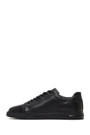 Erkek Siyah Bağcıklı Deri Sneaker | Derimod Erkek Siyah Bağcıklı Deri Sneaker | Derimod