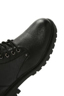 Men's Black Leather Zippered Casual Boots | Derimod Men's Black Leather Zippered Casual Boots | Derimod
