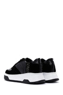 Women's Black Suede Leather Sneaker | Derimod Women's Black Suede Leather Sneaker | Derimod