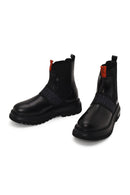 Harley Davidson Male Black Polperro Leather Chelsea Boots | Derimod Harley Davidson Male Black Polperro Leather Chelsea Boots | Derimod