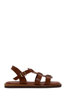 Women's Brown Ankle Strap Leather Sandals | Derimod Women's Brown Ankle Strap Leather Sandals | Derimod