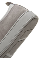 Erkek Gri Süet Deri Sneaker | Derimod Erkek Gri Süet Deri Sneaker | Derimod