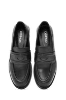 Kadın Siyah Klasik Deri Loafer | Derimod Kadın Siyah Klasik Deri Loafer | Derimod