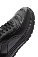 Men's Black Lace-up Leather Sneaker | Derimod Men's Black Lace-up Leather Sneaker | Derimod