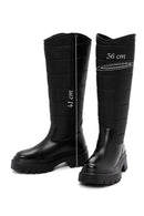 Women's Black Thick Soled Casual Boots | Derimod Women's Black Thick Soled Casual Boots | Derimod