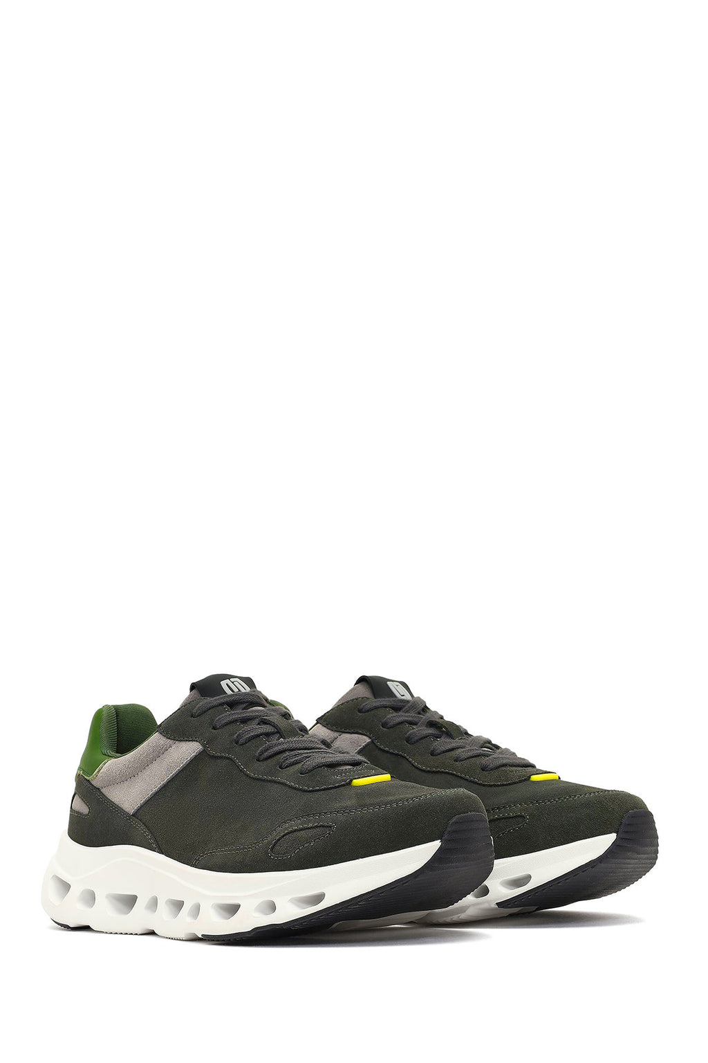 Derimod Studio Erkek Koyu Yeşil Bağcıklı Kalın Tabanlı Sneaker