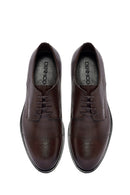 Men's Brown Laced Leather Classic Shoes | Derimod Men's Brown Laced Leather Classic Shoes | Derimod