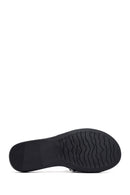 Woman Black Stone Slippers | Derimod Woman Black Stone Slippers | Derimod