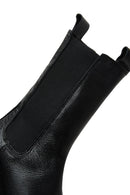 Women's Black Leather Thick Soled Chelsea Boots | Derimod Women's Black Leather Thick Soled Chelsea Boots | Derimod