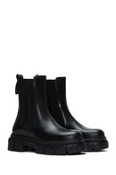 Women's Black Leather Chelsea Boots | Derimod Women's Black Leather Chelsea Boots | Derimod