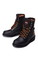 Harley Davidson Kadın Siyah New Worker Deri Postal Bot | Derimod Harley Davidson Kadın Siyah New Worker Deri Postal Bot | Derimod