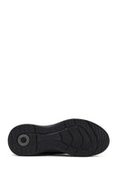 Erkek Siyah Bağcıklı Kalın Tabanlı Deri Casual Sneaker | Derimod Erkek Siyah Bağcıklı Kalın Tabanlı Deri Casual Sneaker | Derimod