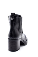Kadın Deri Fermuarlı Topuklu Bot | Derimod Kadın Deri Fermuarlı Topuklu Bot | Derimod