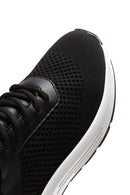 Kadın Siyah Kalın Tabanlı Kumaş Sneaker | Derimod Kadın Siyah Kalın Tabanlı Kumaş Sneaker | Derimod