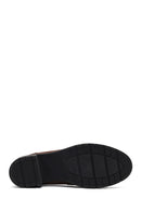 Women's Mink Thick Heeled Suede Leather Masculine Loafer | Derimod Women's Mink Thick Heeled Suede Leather Masculine Loafer | Derimod
