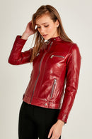 Mystery Women's Leather Jacket | Derimod Mystery Women's Leather Jacket | Derimod