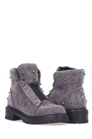 Women's Stone Suede Boots | Derimod Women's Stone Suede Boots | Derimod