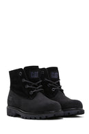 Caterpillar Women's Black Vermont Fur Nubuck Leather Boots | Derimod Caterpillar Women's Black Vermont Fur Nubuck Leather Boots | Derimod