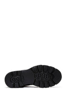 Men's Black Leather Boots Flat Boots | Derimod Men's Black Leather Boots Flat Boots | Derimod