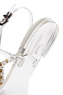 Women's Transparent Jelly Sandals with Stones | Derimod Women's Transparent Jelly Sandals with Stones | Derimod