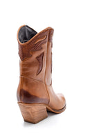 Women's Leather Heeled Cowboy Boots | Derimod Women's Leather Heeled Cowboy Boots | Derimod