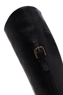 Geox Women's Black Tormalina Zippered Leather Heeled Boots | Derimod Geox Women's Black Tormalina Zippered Leather Heeled Boots | Derimod