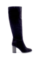 Women's Suede Heeled Boots | Derimod Women's Suede Heeled Boots | Derimod