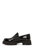 Women's Black Patent Leather Masculine Loafer | Derimod Women's Black Patent Leather Masculine Loafer | Derimod