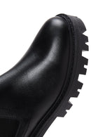 Women's Black Leather Chelsea Boots | Derimod Women's Black Leather Chelsea Boots | Derimod