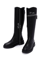 Women's Black Leather Zippered Boots | Derimod Women's Black Leather Zippered Boots | Derimod