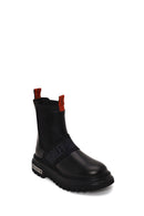 Harley Davidson Woman Black Nefud Thick-Soled Leather Chelsea Boots | Derimod Harley Davidson Woman Black Nefud Thick-Soled Leather Chelsea Boots | Derimod
