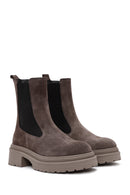 Kadın Vizon Süet Deri Chelsea Bot | Derimod Kadın Vizon Süet Deri Chelsea Bot | Derimod