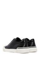 Erkek Siyah Bağcıklı Deri Sneaker | Derimod Erkek Siyah Bağcıklı Deri Sneaker | Derimod