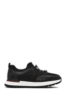Men's Black Lace-up Leather Sneaker | Derimod Men's Black Lace-up Leather Sneaker | Derimod