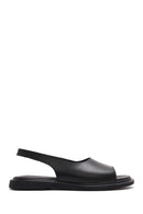 Women's Black Leather Sandals | Derimod Women's Black Leather Sandals | Derimod