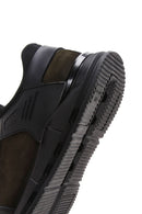 Erkek Haki Bağcıklı Nubuk Deri Sneaker | Derimod Erkek Haki Bağcıklı Nubuk Deri Sneaker | Derimod