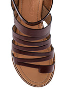 Women's Casual Leather Sandals with Flip Flop Detail | Derimod Women's Casual Leather Sandals with Flip Flop Detail | Derimod