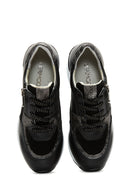 Women's Leather High Sole Sneaker | Derimod Women's Leather High Sole Sneaker | Derimod