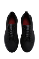 Men's Black Nubuck Leather Sneaker | Derimod Men's Black Nubuck Leather Sneaker | Derimod