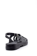 Women's Snakeskin Patterned Sandals | Derimod Women's Snakeskin Patterned Sandals | Derimod