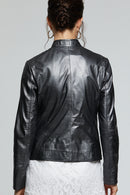 Lena Women's Leather Jacket | Derimod Lena Women's Leather Jacket | Derimod